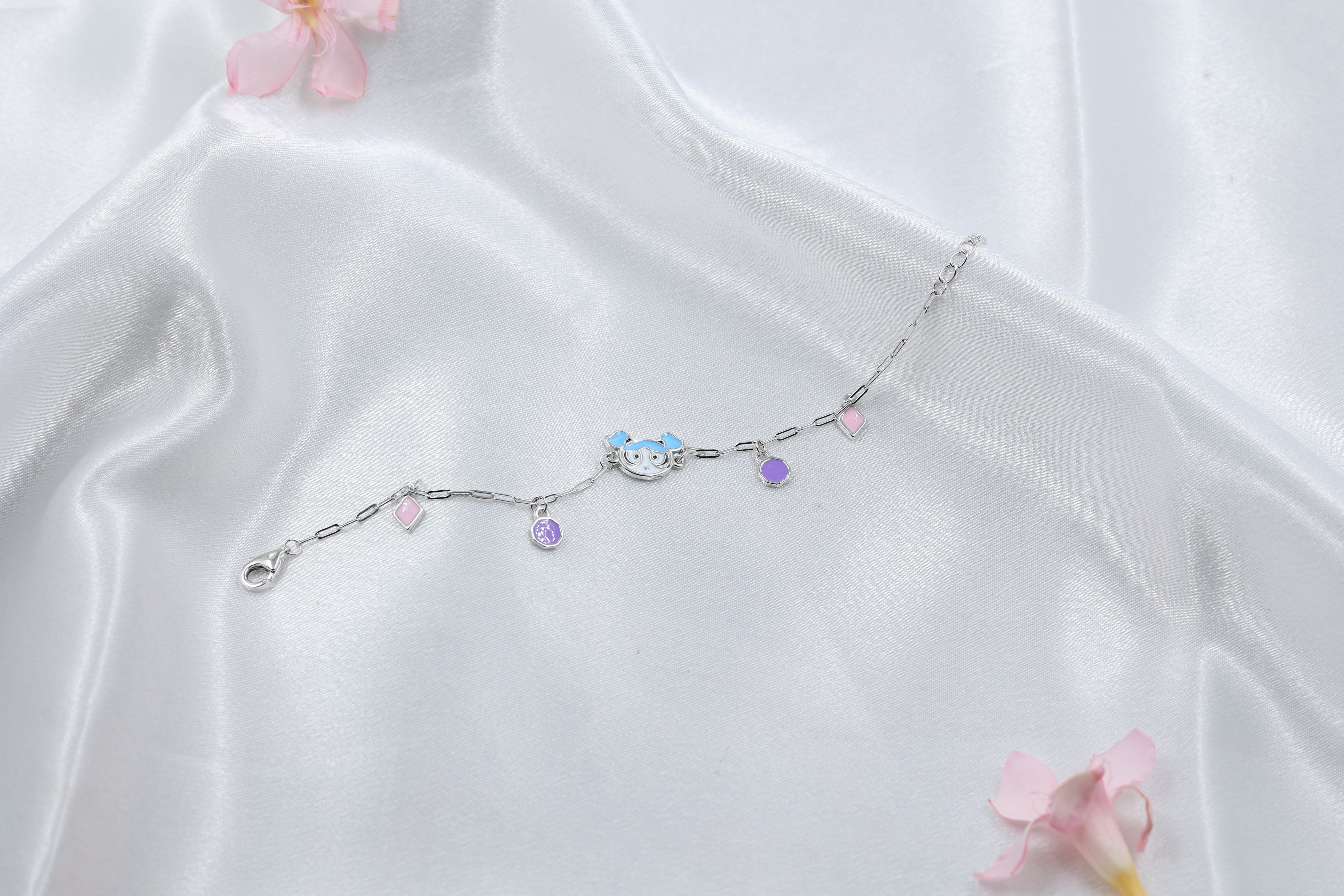 Cute Mouse Kids Bracelet | 925 Hallmarked Silver Adjustable Chain