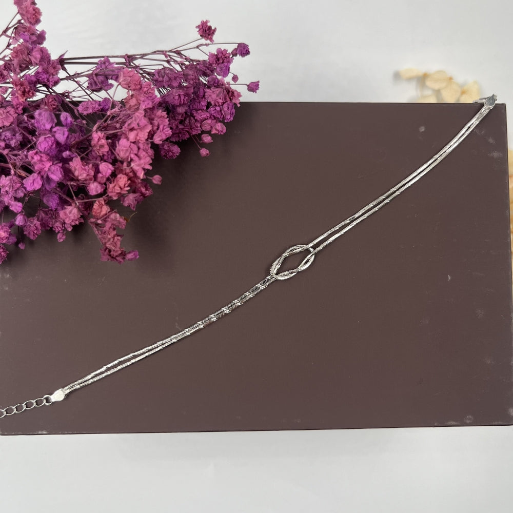 Infinity Loop Chain Bracelet | 925 Silver Hallmarked Bracelet