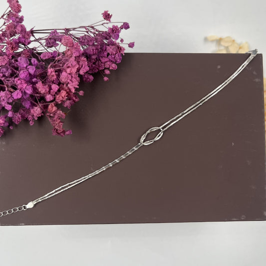 Infinity Loop Chain Bracelet | 925 Silver Hallmarked Bracelet