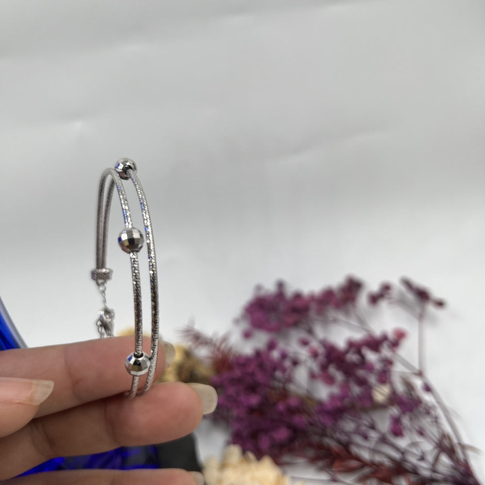 Dual Layer Kada Bracelet | 925 Silver Hallmarked Bracelet