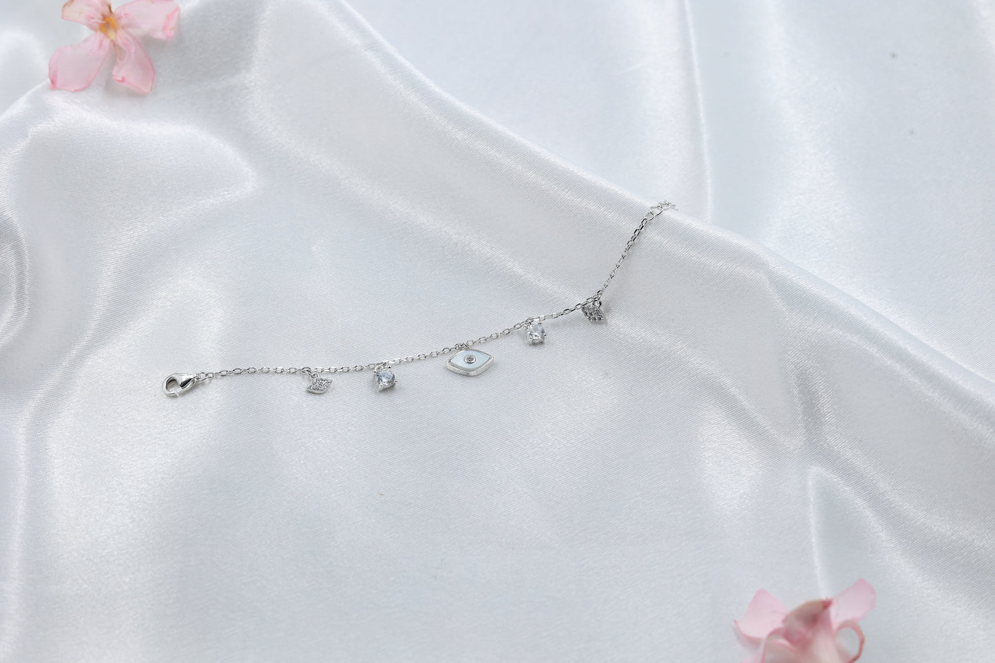 Evil Eye Kids Bracelet | 925 Hallmarked Silver Adjustable Bracelet