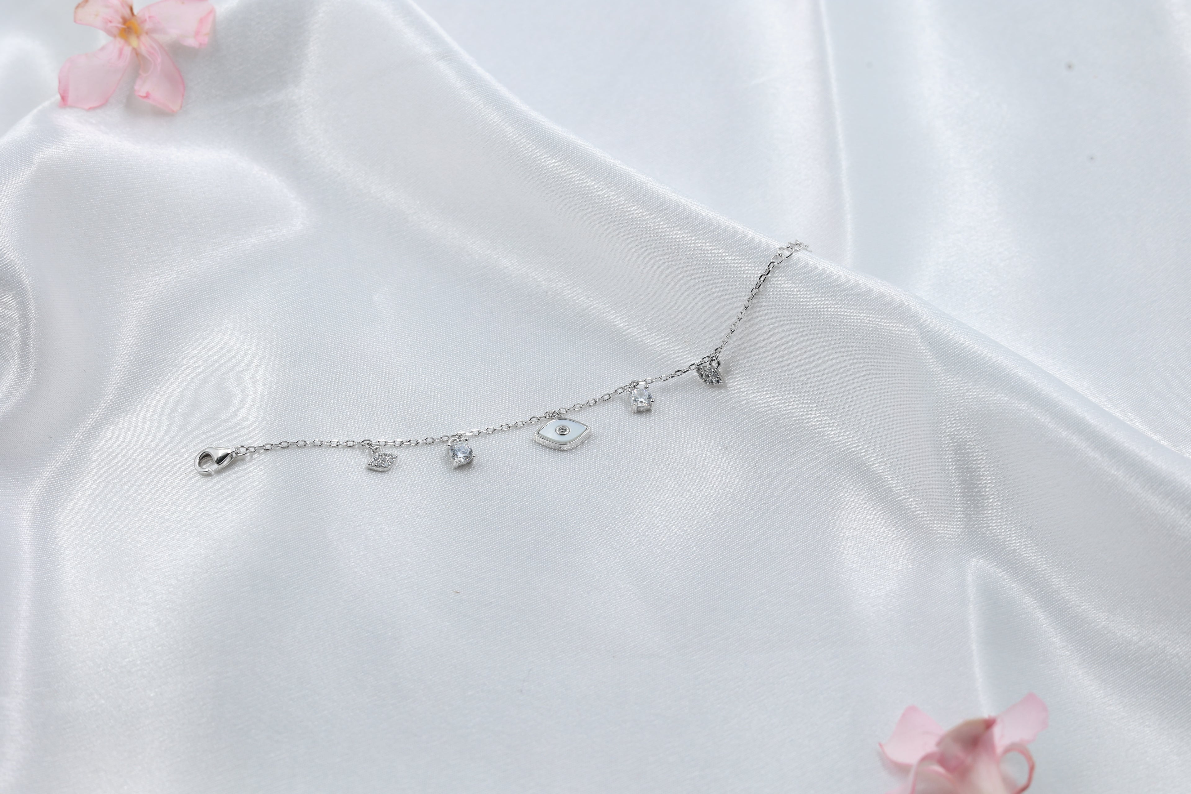 Evil Eye Kids Bracelet | 925 Hallmarked Silver Adjustable Bracelet