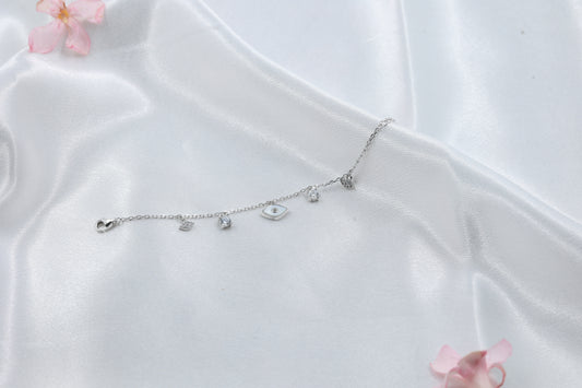 Evil Eye Kids Bracelet | 925 Hallmarked Silver Adjustable Bracelet