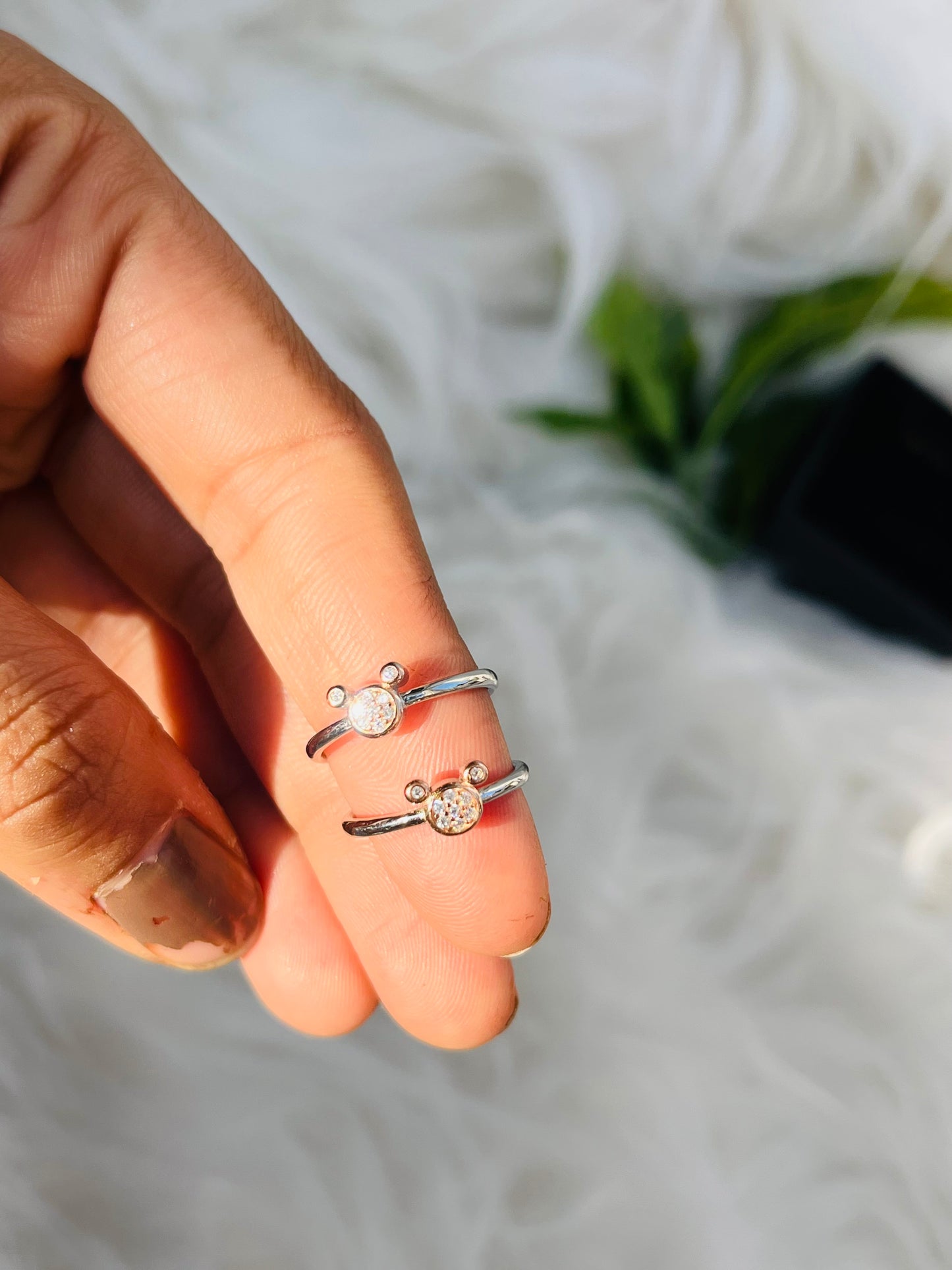 Rose Gold Polish Silver Toe Rings | 925 Silver Hallmark CZ Bichiya