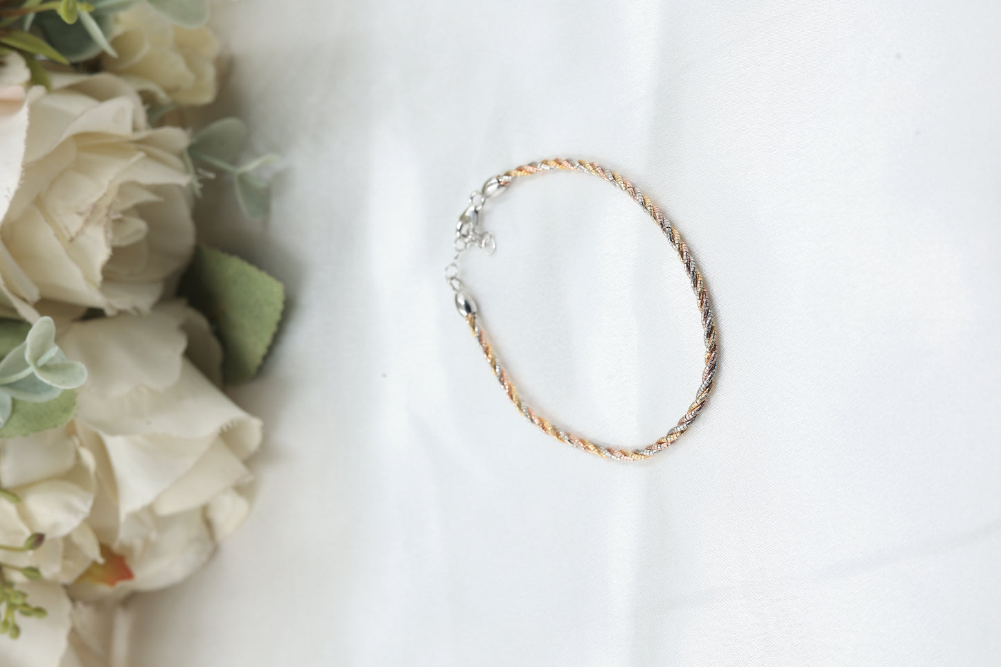 925 Silver Multicolour Adjustable Bracelet