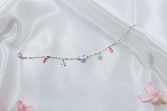 Cute Cupcake Kids Bracelet | 925 Hallmarked Silver Chain