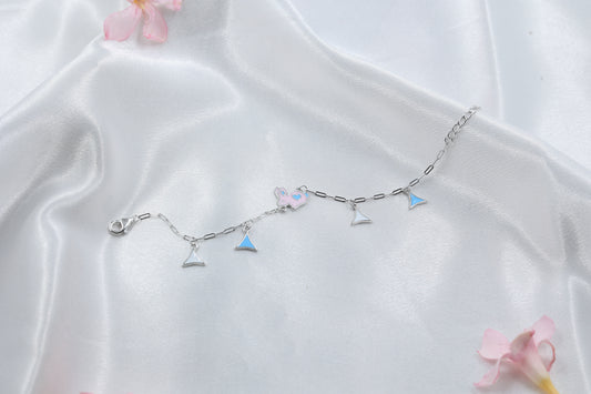 Cute Bunny Kids Bracelet | 925 Hallmarked Silver Adjustable Chain